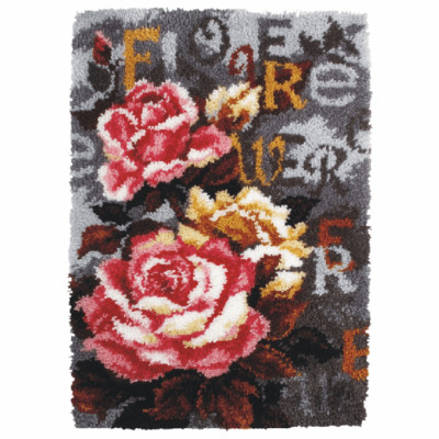 Orchidea Latch Hook Kit: Rug: Roses