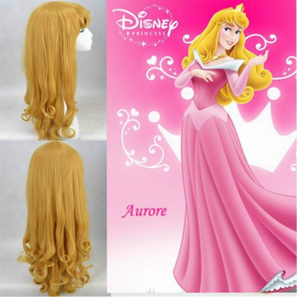 Sleeping Beauty Disney Aurora Princess Beautiful Blonde Curly