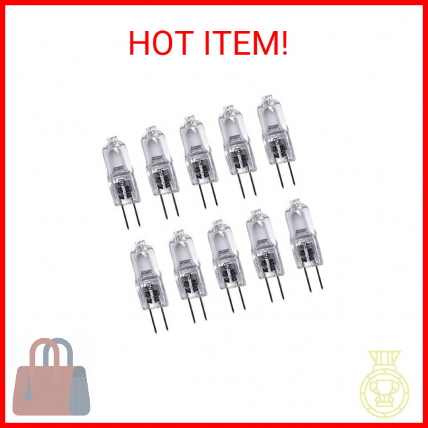 10 Watt T3 G4 Base 12 Volt 2500 Hours Light Bulb 10W 12V Landscape.10Pack