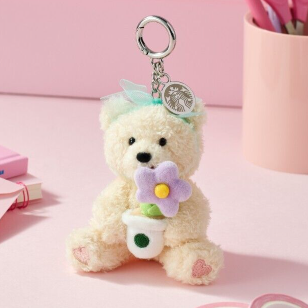 STARBUCKS Korea 2024 Thanks Flower Bearista Bear Plush