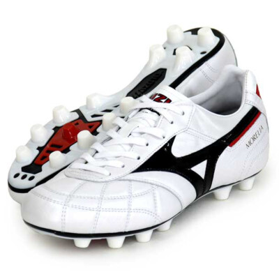 (限定色)Mizuno Morelia2 ジャパンホワイト/ブルー 26.0 Mizuno Morelia II Japan FG Cleats - White and Laser Blue