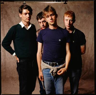 Blur In Tokyo 1994 Japan Tour Damon Albarn etc OLD PHOTO 1