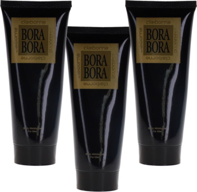 Bora Bora By Liz Claiborne Men Combo: Body Moisturizer 10.2oz (3x3.4oz Bottles)