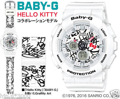 新品未使用　ハローキティ　Baby-G コラボ　BA-120KT-7AJR 100% Auth!! 2016 HELLO KITTY BABY-G Watch CASIO G-SHOCK BA