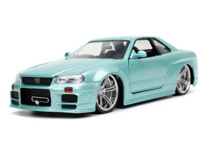 1/24 Jada Fast & Furious Brian's Nissan Skyline GT-R BNR34