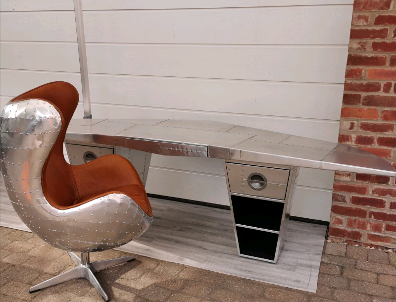 Aviator Industrial Aliminium Wing Spitfire Desk Aviator Keeley Chair