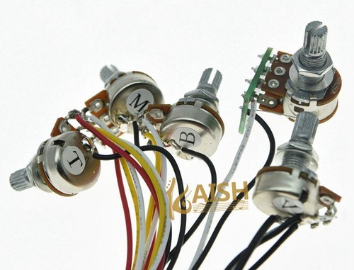 Prewired 3 Band Active or Passive EQ Equalizer Bass Preamp for ElectricBass