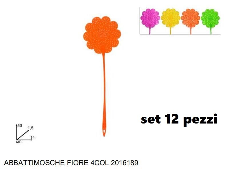 Set 12 Pz Paletta Abbatti Mosche Scaccia Mosche Zanzare Insetti Colorate idea