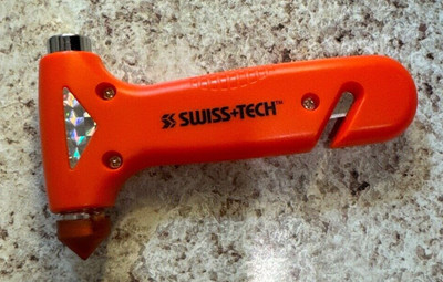 SWISS+TECH 4 in 1 Hammer Automobile Emergency Tool (Lightweight)