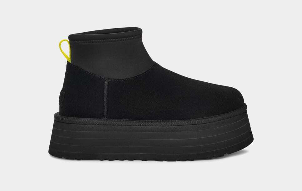 Pre-owned Ugg Classic Mini Dipper Boot Black Women's Girl's Limited All Sizes