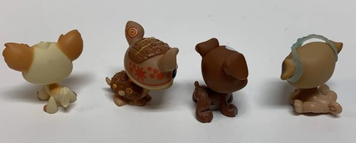 Littlest Pet Shop Lot 10 Pets Dog Cat Siamese Boxer Spaniel Armadillo Mouse Bird
