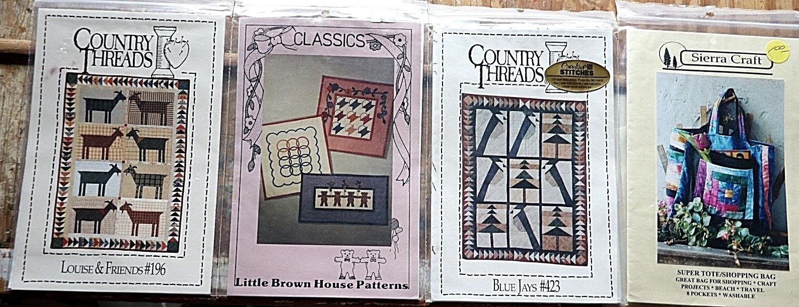 lot of  15 Quilt Theme Sewing Patterns Craft Ship Lighthouse Goats Christmas