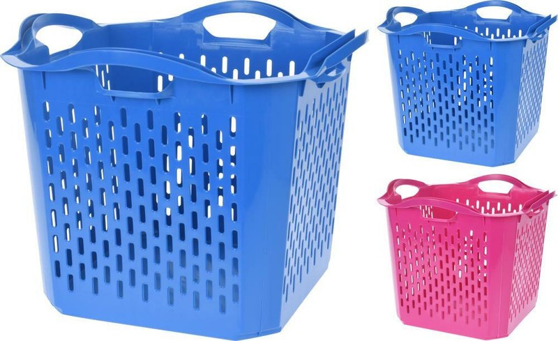 DKB Gartenkorb Wäschekorb Erntekorb Laubkorb 25 Liter gelocht robust