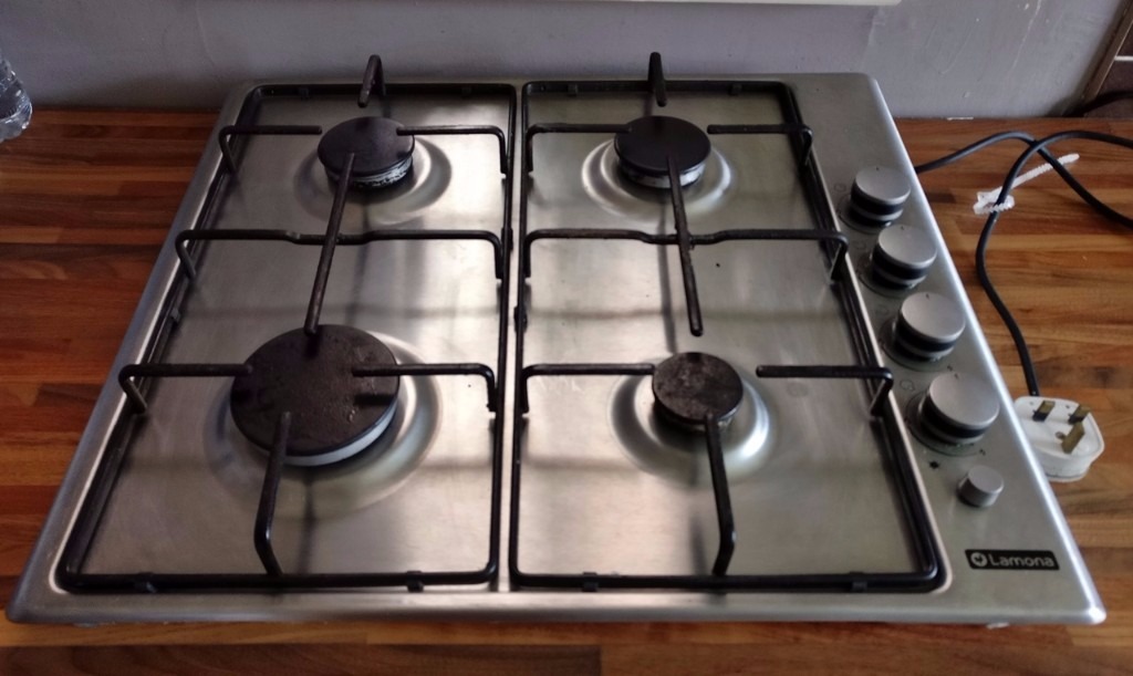 HOWDENS BEKO LAMONA LAM1001 4BURNER Gas HOB Flame Safe Stainless Steel