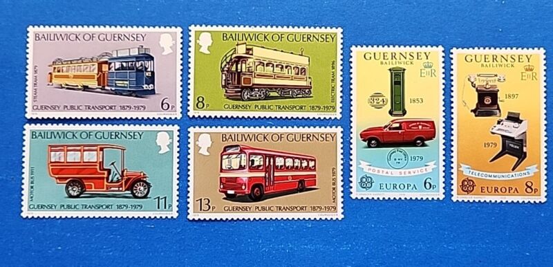 Guernsey Stamps, 189-194 Complete Sets MNH