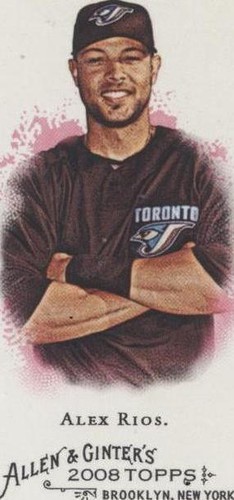 2008 Topps Allen & Ginter's - Alex Rios #115