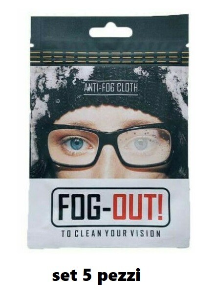 Set 5 Panno Antiappannante occhiali antiappannamento salviette igienizzanti hmj