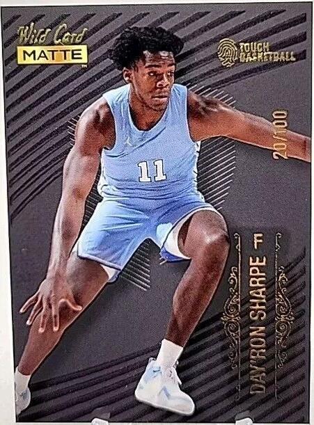 2022-23 Wild Card Matte Draft - Day'Ron Sharpe #MB-18 Touch Basketball ...