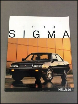 1989 Mitsubishi Sigma 14-page Car Sales Brochure Catalog - Galant
