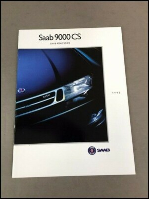 1993 SAAB 9000 9000CS CSE 38-page Original Sales Brochure Catalog