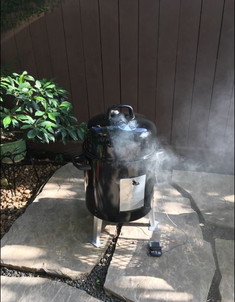 Charcoal Smoker Bullet Grill Backyard Outdoor Smoking Meat Beef Ribs Pork Smoke