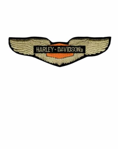 HARLEY DAVIDSON - GOLD WINGS - FELT EMBROIDERED PATCH - NEW & LICENSED SPHD09