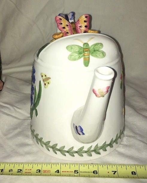 Portmeirion Ceramic Botanic Watering Can Teapot 2.75 pt.