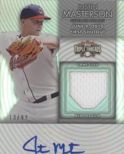 2012 Topps Triple Threads - Justin Masterson #TTUAR-108