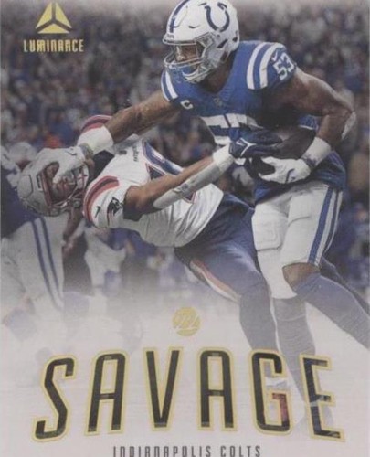 2022 Panini Luminance Shaquille Leonard #SAV-DLE