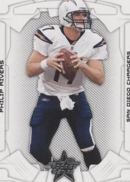 Carte Philip Rivers Rookie /10 - 2004 Leaf Rookies & Stars Longevity - Autographiée