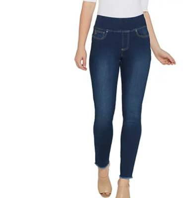 Jeggings with shop frayed bottom