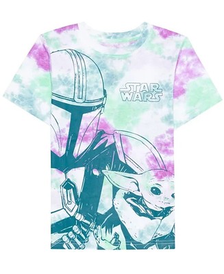 Star Wars Hybrid Little Boys Baby Yoda Tie Dye Short Sleeve T-shirt Size 5 NWT