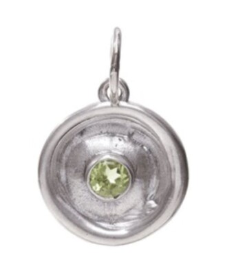Waxing Poetic Sterling Silver August/Peridot Birth Ornament