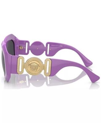 Pre-owned Versace 0ve4424u -536687 Lilac Sunglasses In Purple