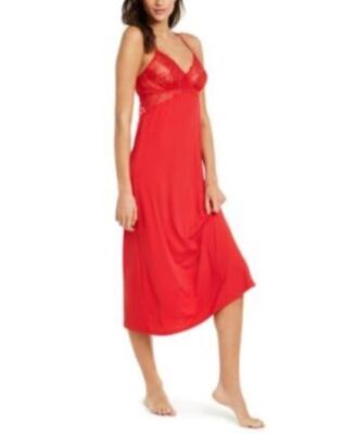 INC International Concepts Lace Nightgown Nylon Blend Red, Pink or Black