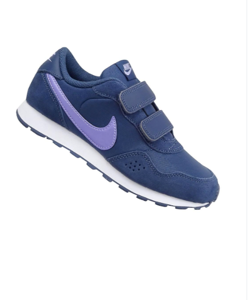 NIKE MD Valiant GS Thunder Blue Purple Pulse Logo Swoosh 12.5C НОВЫЙ CN8559402