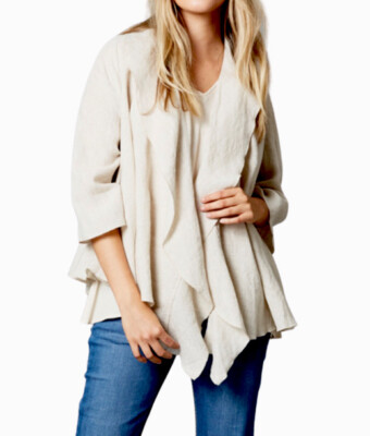 ISLE OF MINE Linen Wear 4 Way Jacket. Size S/M. NWT $129.95