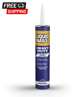 Liquid Nails 10 oz. Heavy Duty Construction Adhesive, Water Resistant, Flexible