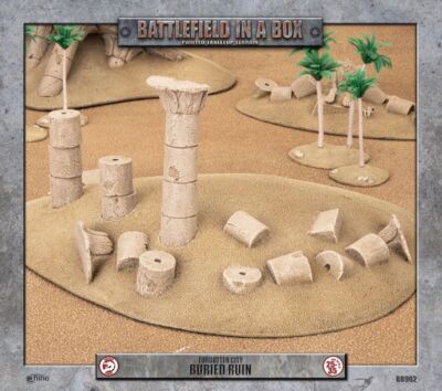 Battlefield in a Box Forgotten City Buried Ruin 28mm 35mm Tabletop Terrain Wüste