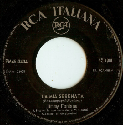 Jimmy Fontana - La Mia Serenata / Per Vivere Insieme 1967 7'' RCA Italiana PM45-3