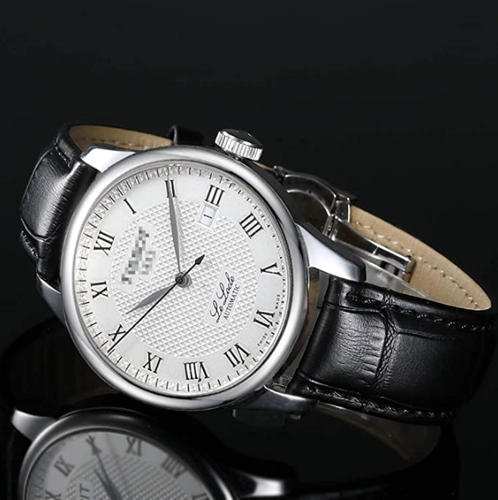 18/20/22/26MM Watch Band Strap Genuine Leather Alligator Deployment Clasp Buckle