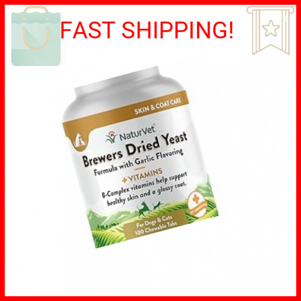 NaturVet Brewers Dried Yeast Formula with Garlic Flavoring P