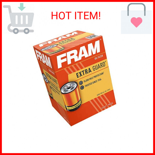 FRAM Extra Guard PH3387A, 10K Mile Change Interval Spin-On Oil Filter
