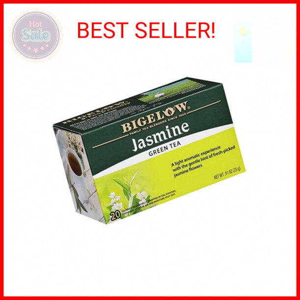 Jasmine Green Tea, Caffeinated, 20 Count (pack Of 6), 120 Total Tea