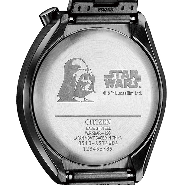 Pre-owned Citizen Star Wars Darth Vader Watch Chronograph Unisex Date Indicator An3669-52e