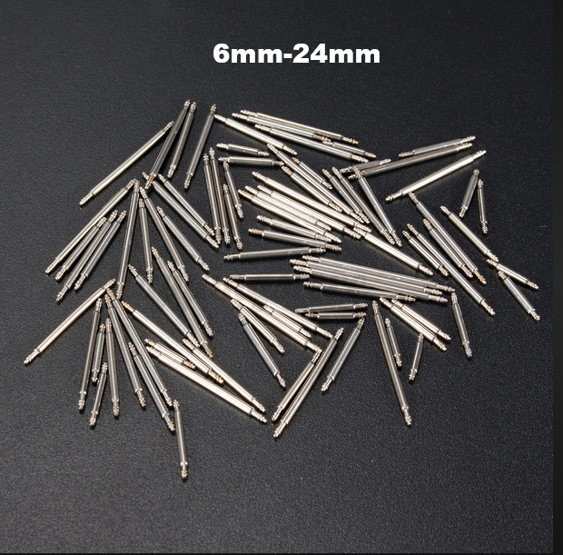 6pcs 1.5mm Width Stainless Steel Watch Spring Bar Pin