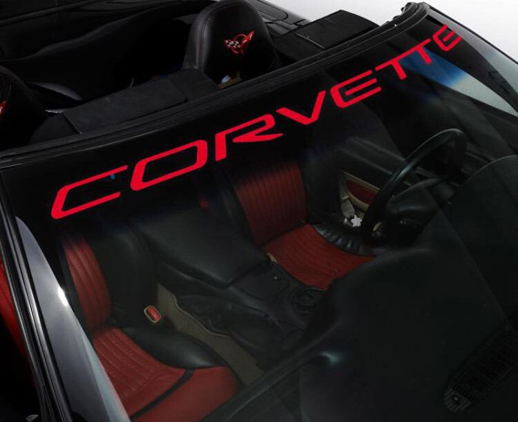 Corvette Windshield Vinyl Decal Banner Fits Chevy Corvette c5 z01 stingray
