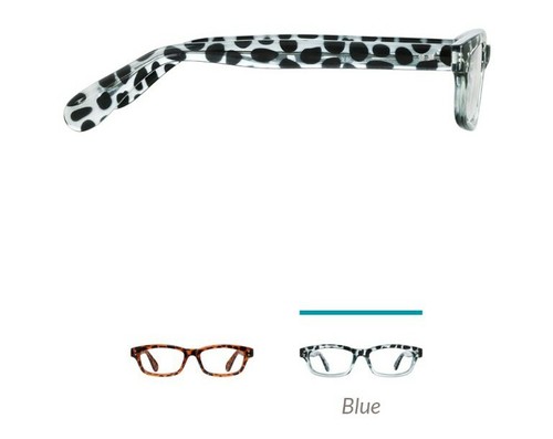 Zenni Optical Eyeglasses #230926 Turquoise & Black Cheetah