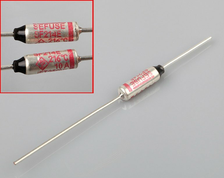 5pcs SF214E SEFUSE Cutoffs NEC Thermal Fuse 216°C 216 Celsius Degree ...