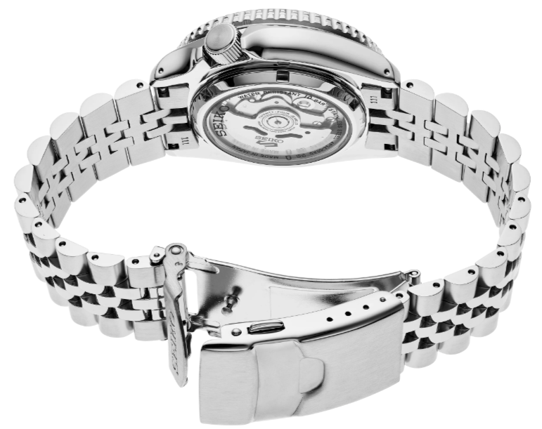 Pre-owned Seiko 5 Sports Skx Gmt Automatic 42.5 Mm Charcoal Dial Men's Watch Ssk019